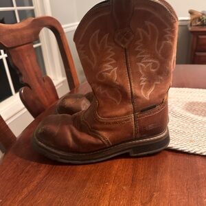 Barely used steel toe Brown Western Cowboy Boots for Men